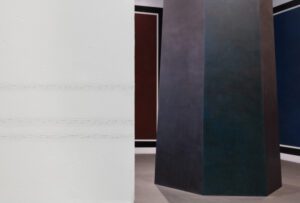 Lydia Ourahmane, “Per Voce”, 2025, installation view, “Inserzioni”, Castello di Rivoli Museo d’Arte Contemporanea, Rivoli-Torino, 2025, courtesy Castello di Rivoli Museo d’Arte Contemporanea, ph. credits Sebastiano Pellion di Persano