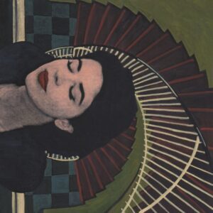 Nickie Zimov, “January Meditations 3”, 2026, oil on canvas, acrylic powder, courtesy of the artist