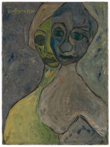 Carol Rama, “Untitled”, 1950, oil on canvas, 70 x 50 cm, © Archivio Carol Rama, Turin. Courtesy the Estate of Carol Rama, Galerie Isabella Bortolozzi and Hauser & Wirth, photo: Stefan Altenburger Photography Zürich